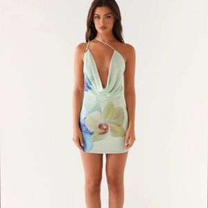 Floral Mint Green Dress